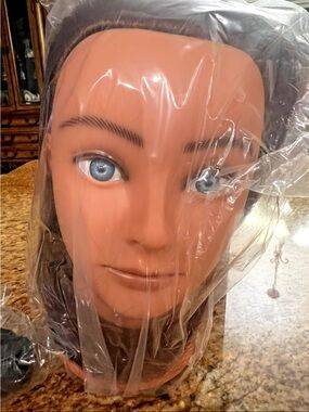 Hair styling Mannequin Head 18”-22” Real human hair